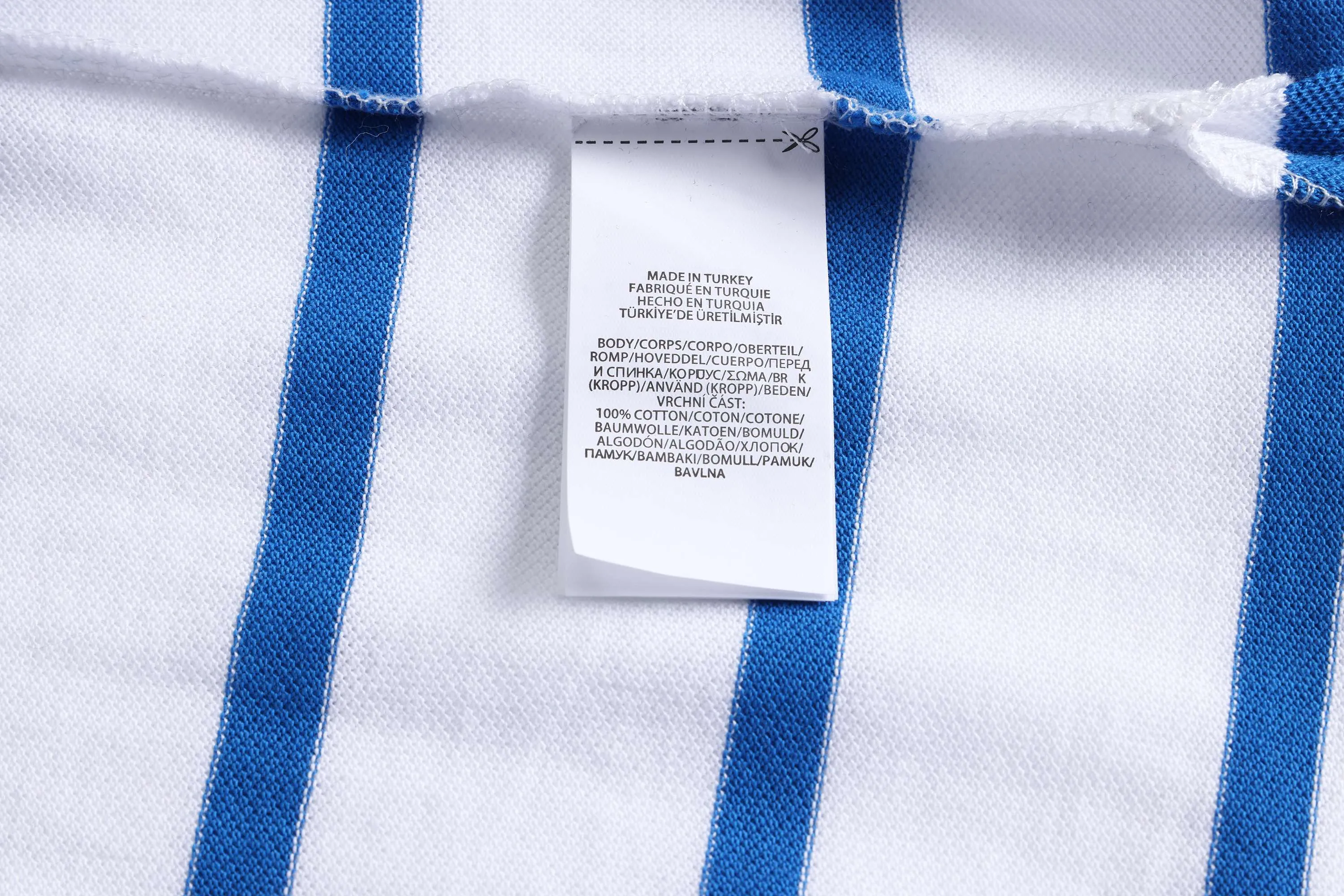 P190 Item No.: 8502 Paul polo small label pinstripe short-sleeved polo shirt (pure cotton) Size: S-XXL